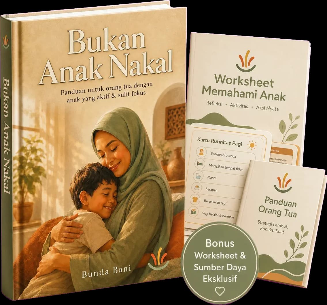 Ebook Bukan Anak Nakal beserta bonus worksheet dan panduan orang tua